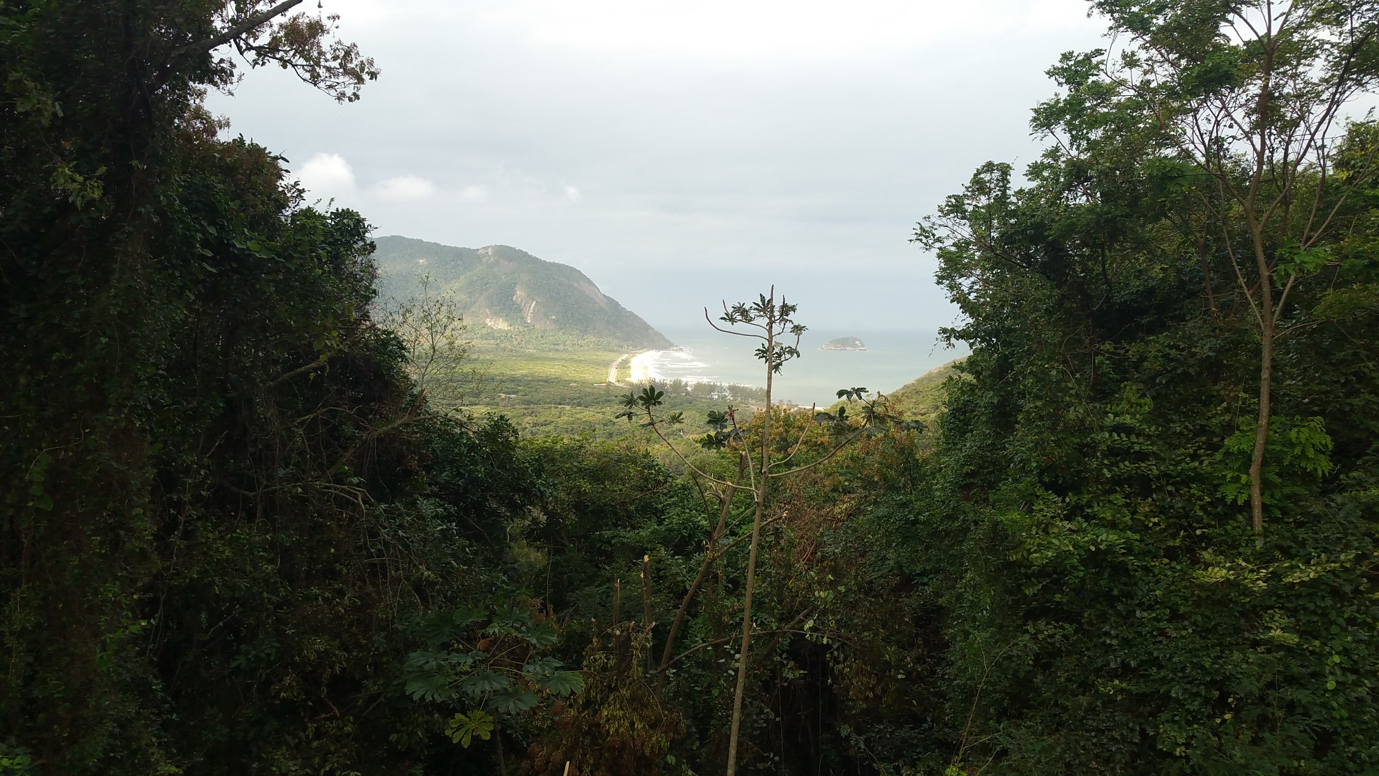 View of Grumari beach.